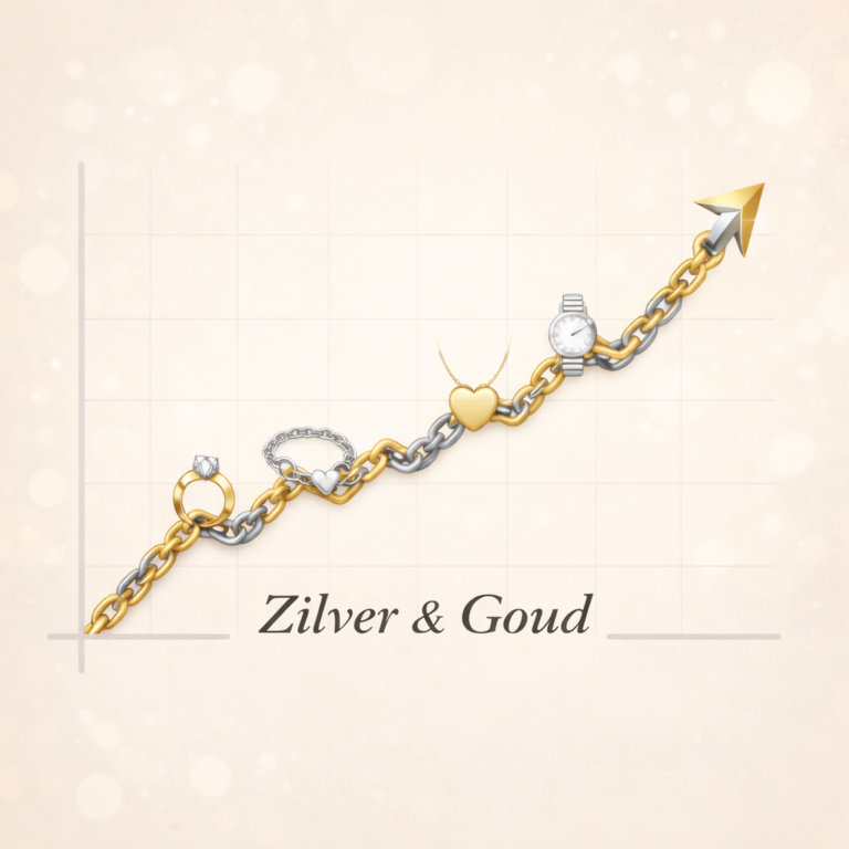 zilverprijs stijgt in juwelen yazzys.com